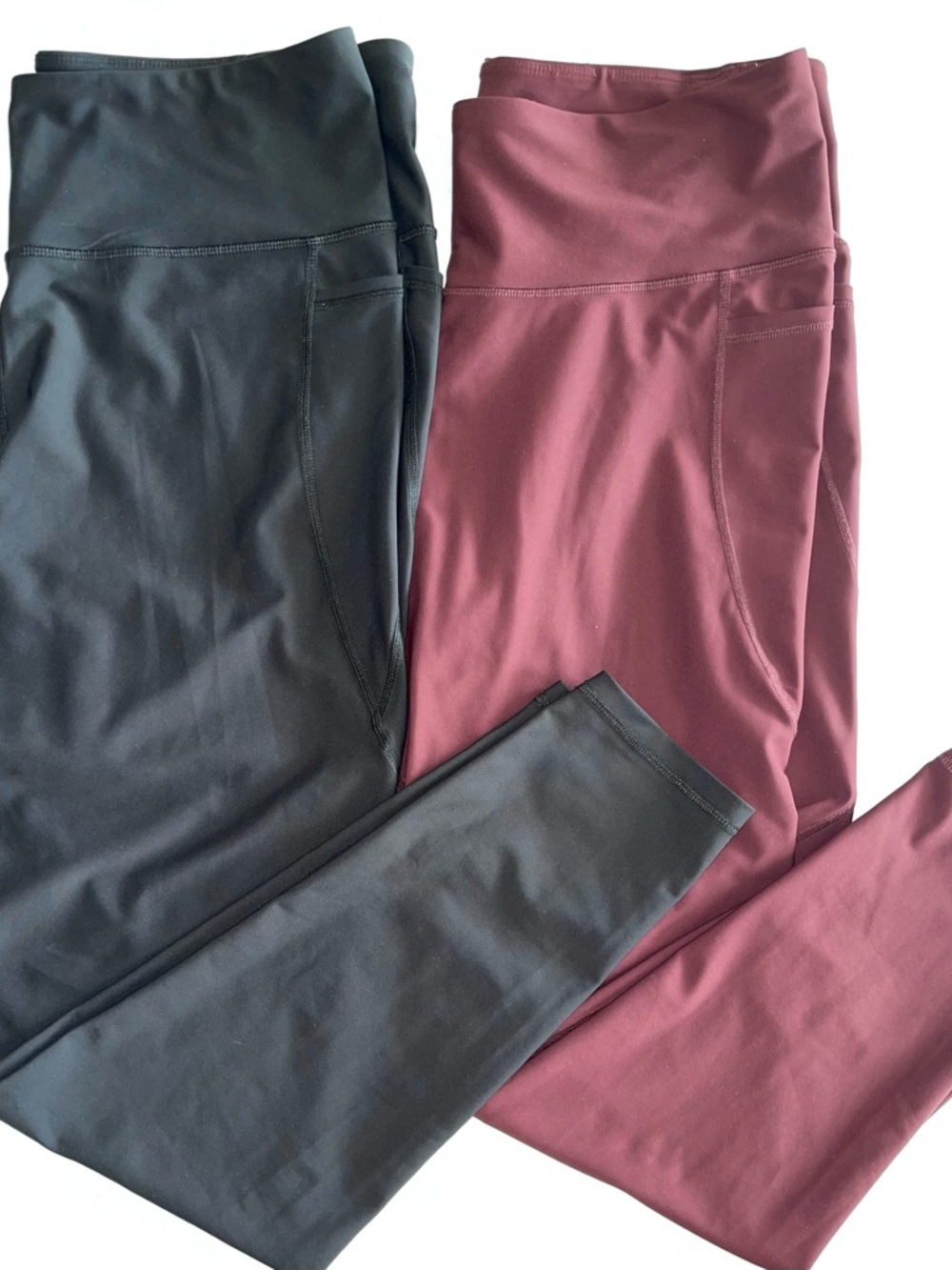 Old Navy Active Leggings Pair - Black & Burgundy XXL
